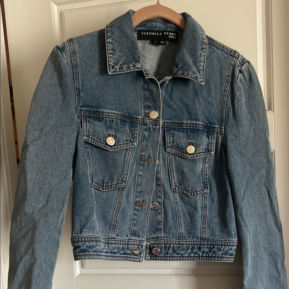 Veronica Beard Blue Classic Jean Jacket